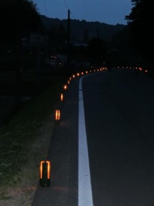 道路の灯篭